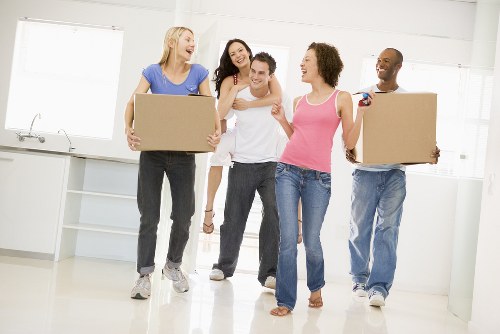 Movers preparing a home move in Enfieldlock