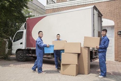 Man and van loading furniture for a local Enfieldlock move