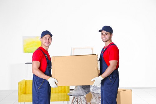 Home moving service in Enfieldlock with boxes and a removal van