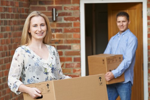 Local removals van for a home move near Enfieldlock streets