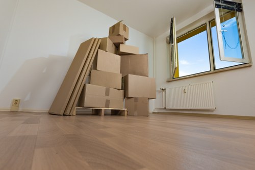 Local collection van handling a furniture removal job