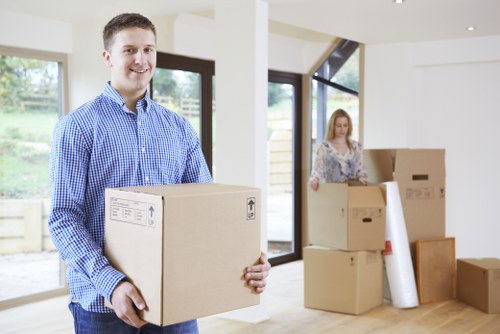 Office relocation team handling commercial equipment in Enfieldlock