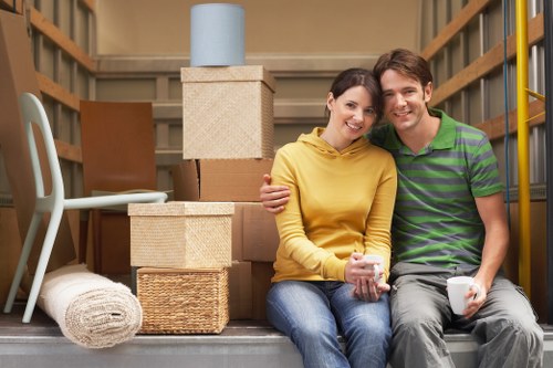 Careful loading of furniture and household items during a home move