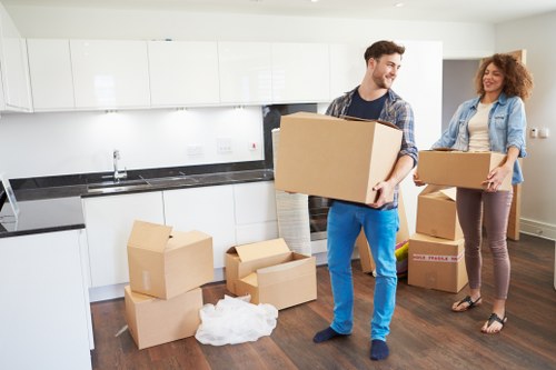 Local removals team planning access and parking for an Enfieldlock house move