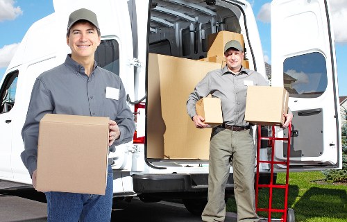 Customer booking a man with van removal service