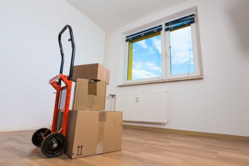 Local moving van ready for a residential removal in Enfieldlock