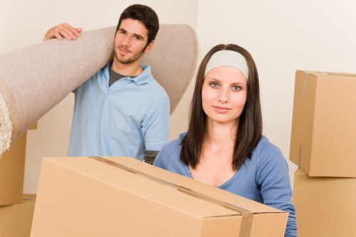 Loading furniture and boxes for a home move in Enfieldlock