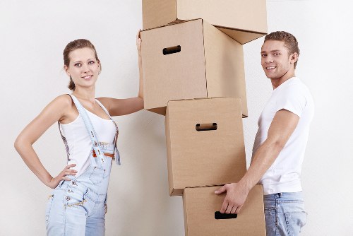 Packed moving van ready for an Enfieldlock relocation