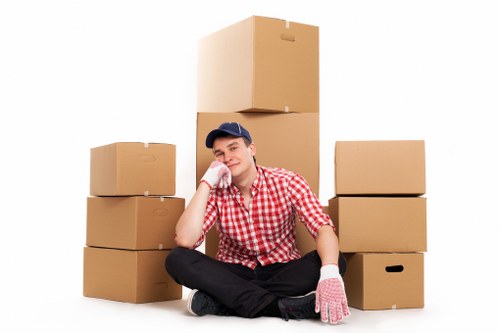 Transport team handling furniture during a move